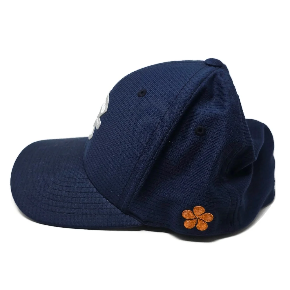 Haus of Grey Matte Grey Weekend Warrior Tricot Flex Fit Cap Hat Navy